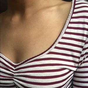 Striped Quarter-Sleeve Shirt